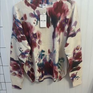 Floral Print Sweater - Multicolor